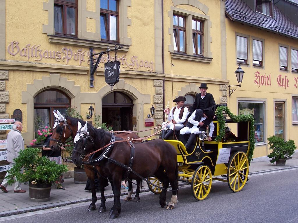 Hotel-Gasthof Die Post Brennerei Frankenhoehe Schillingsfürst Zewnętrze zdjęcie